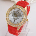 Bracelet en silicone montre bracelet en cristal montre horloge